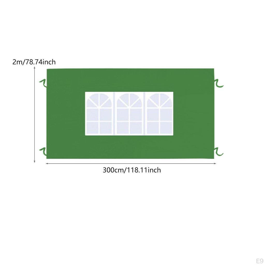 Baldachin Tent Side Wall Plan 300 Cm X 200 Portable Solar Wound with Window for Camping