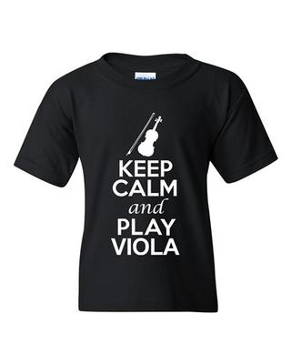City Shirts Keep Calm And Play Viola Brass Music Lover DT Youth Kids T-Shirt Tee Unisex T-Shirt