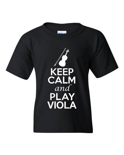 City Shirts Keep Calm And Play Viola Brass Music Lover DT Youth Kids T-Shirt Tee Unisex T-Shirt S