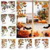 Sunlight Filtering Window Decor 2Pcs Stained Glass Style Film, Hanging Vine Stickers, Christmas Decorative Stickers for Halloween Static Clings