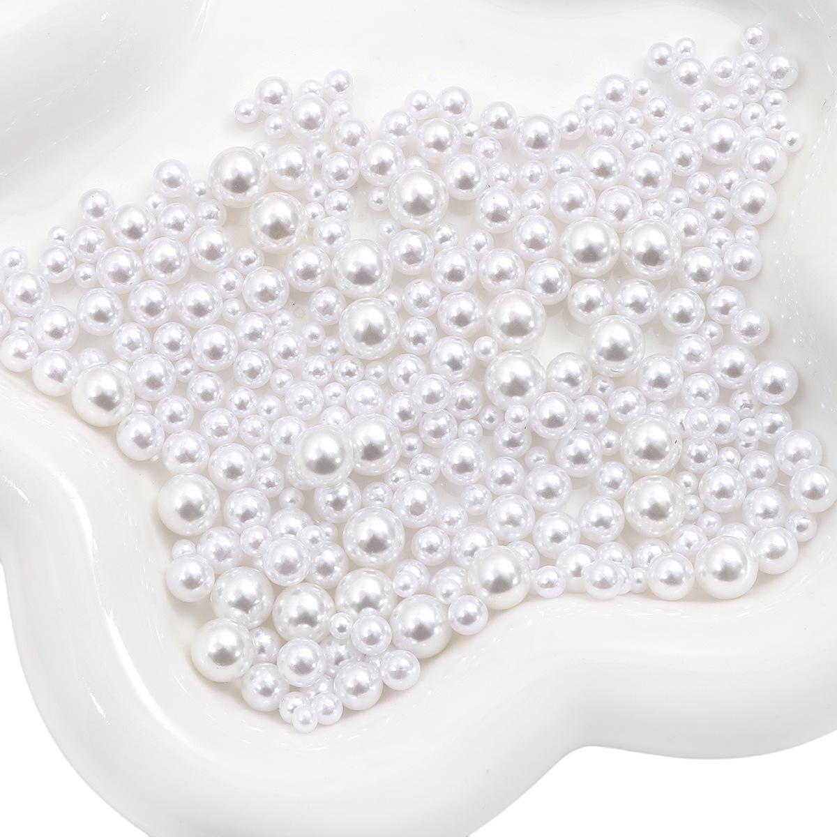 

Бусины ABS Magic Color непористые имитация жемчуга для самостоятельного украшения коробок для макияжа Macaron 50g/pack, about 750-1000 pieces