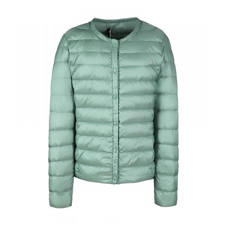 Winter Frauen Ultra Licht Weiße Ente Unten Jacke Kurze Dünne Beiläufige Warme