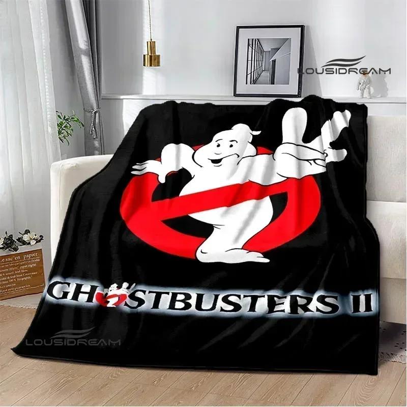 Coperta Stampata Cartoon G-Ghostbusters Calde Coperte in Flanella Morbide e Confortevoli Coperta da Casa Viaggio Fodere per Letto Regalo di Compleanno