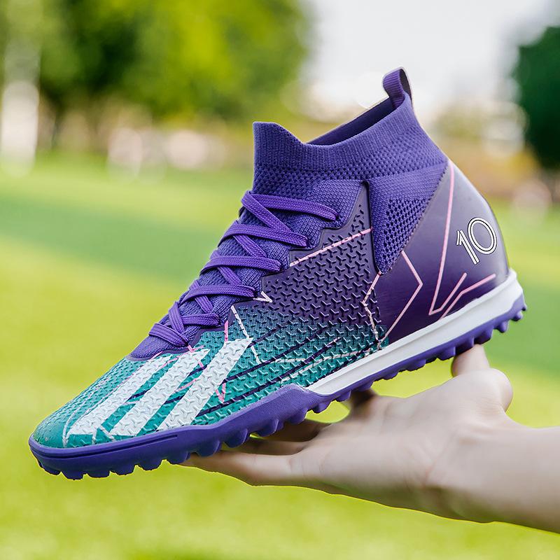 Falcon New High-top Football Shoes Long Nails Football Shoes Broken Nails Special Training Shoes Direct Sale
