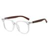 0~ -600 TR90 Neutral Myopia Glasses Wood Grain Metal Frame Anti Blue Light Comfortable Nose Pads Durable Hinge Myopia Glasses