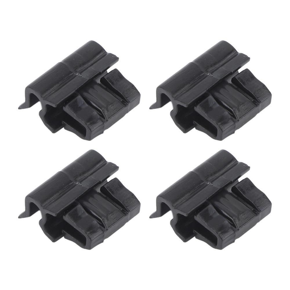 4pcs Set 1472872 00 C Front Bumper Buckle 1106961 00 C Black Hood Buckle Hood Trunk Clip for Tesla Model 3 2017 To 2025
