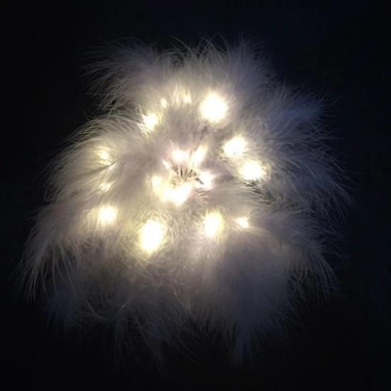 Candeeiro de Mesa de Cabeceira Sala de Estar Quarto Pena LED Casamento DIY Luz de Mesa Decoração