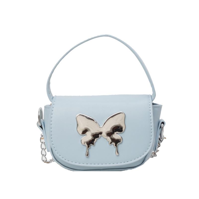 Single Shoulder Butterfly Crossbody Bag Solid Color Handbag Women Gift Fashion