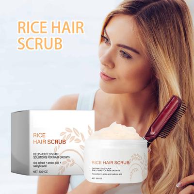 Rice Head Scrub Cleanses Scalp Moisturizing And Hair Care Scrub