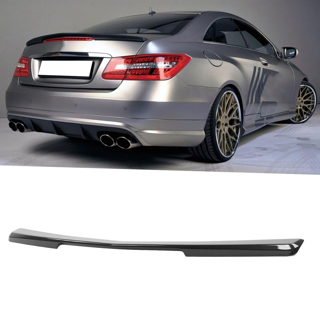 Carbon Fiber Look for AMG Style High Kick Trunk Lid Spoiler Wing Fit for MercedesBenz EClass C207