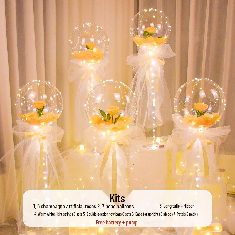 Romantic Proposal & Birthday Indoor Balloon Decoration Set