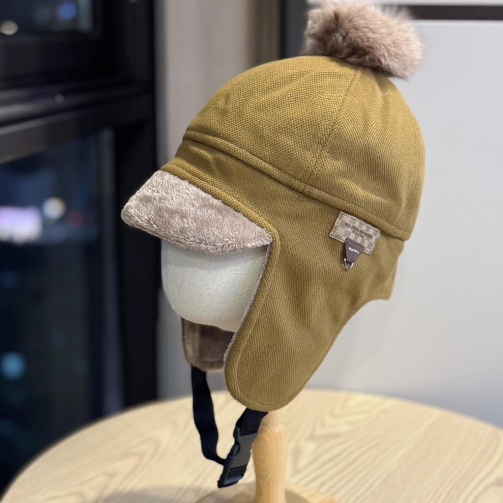 Ear Protection Hat for Women In Autumn and Winter Thickened Lei Feng Hat Cycling Cold Proof Hat Warm and Windproof Hat To Cover Ear Moisture