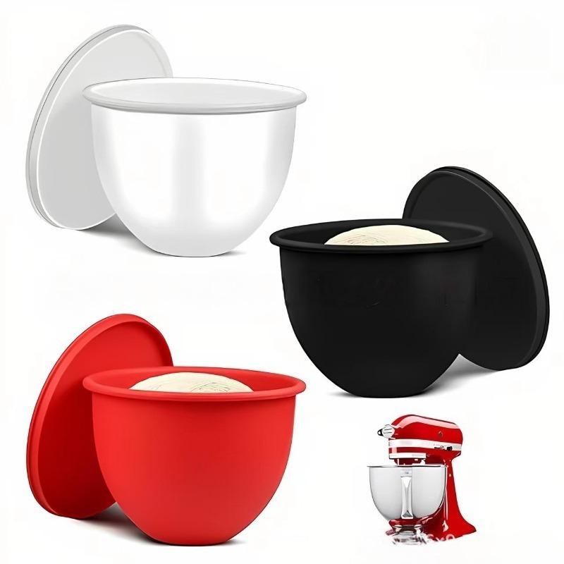 MixAid Silicone Liners for KitchenAid Tilt-Head 5 Qt Mixers No Need for Replacement Bowls (Not for Bowl-Lift Models) With Spong