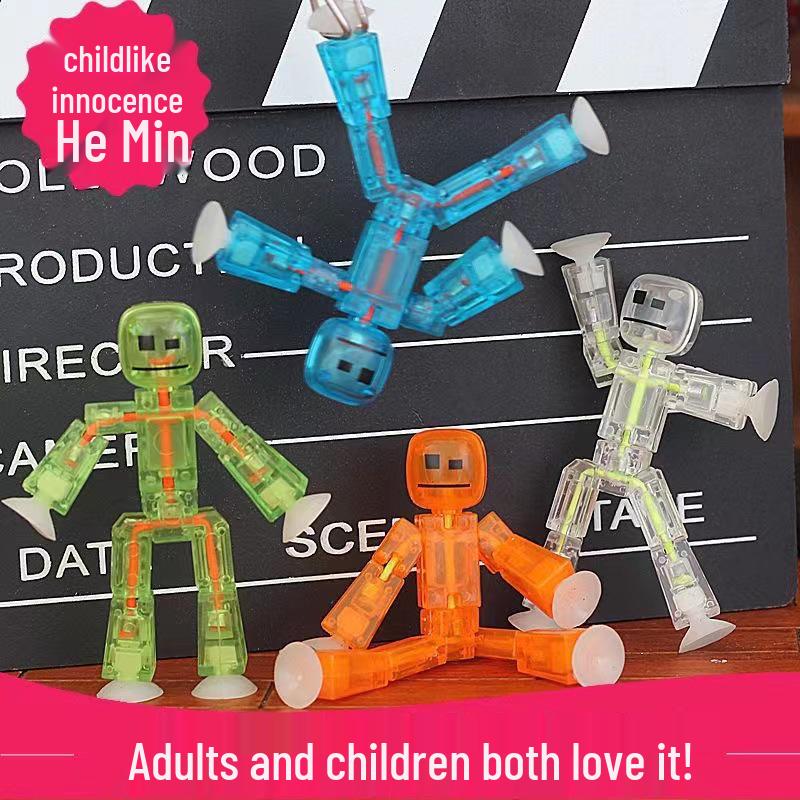 Le Toys Twisty Stickman: Creative Changeable Doll with Suction Cup