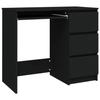 VidaXL Black Desk 90x45x76 Cm Chipboard