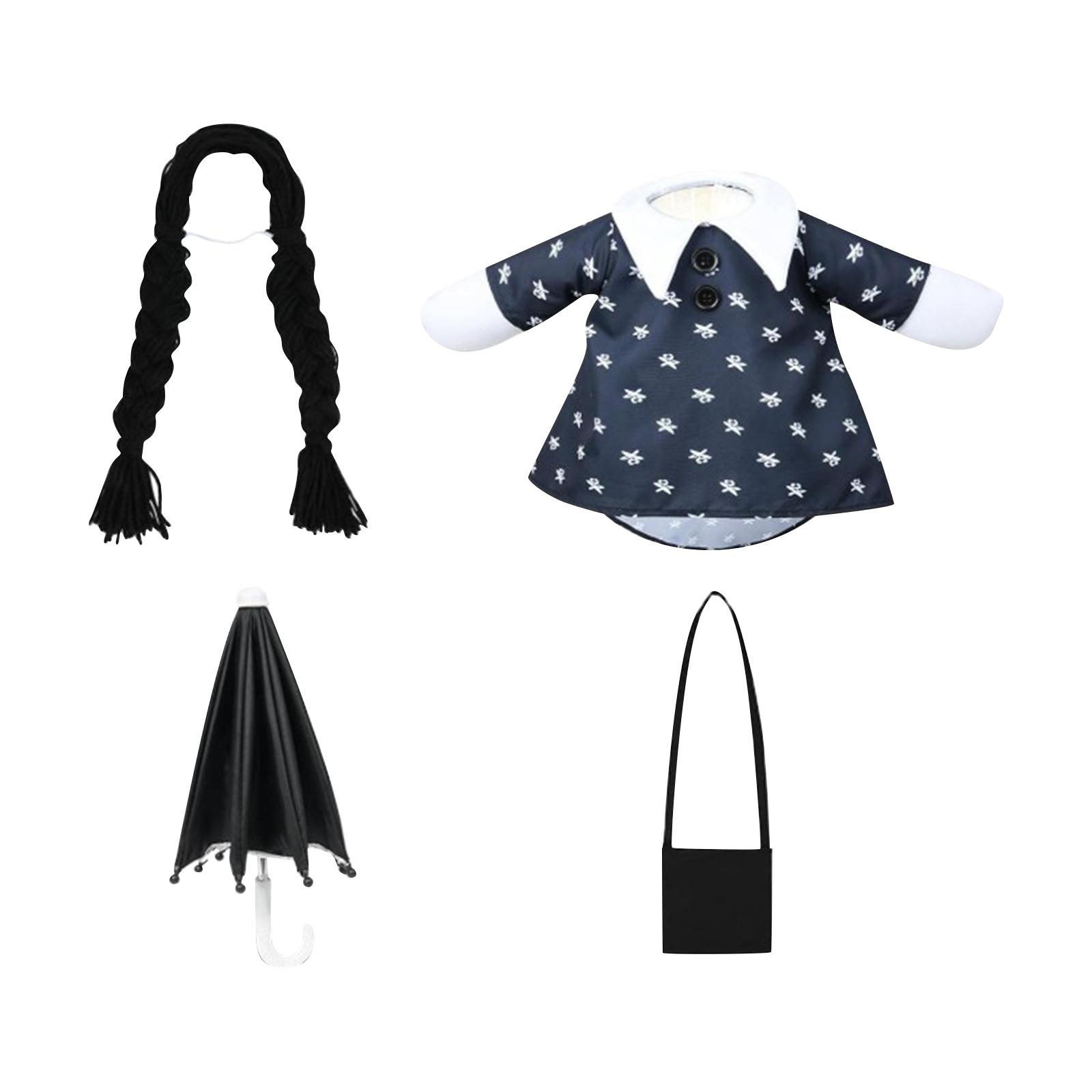 

Хэллоуинский наряд для крыльца подходит для статуи, милое и забавное черное платье, одежда для декора крыльца, двора и патио One Size