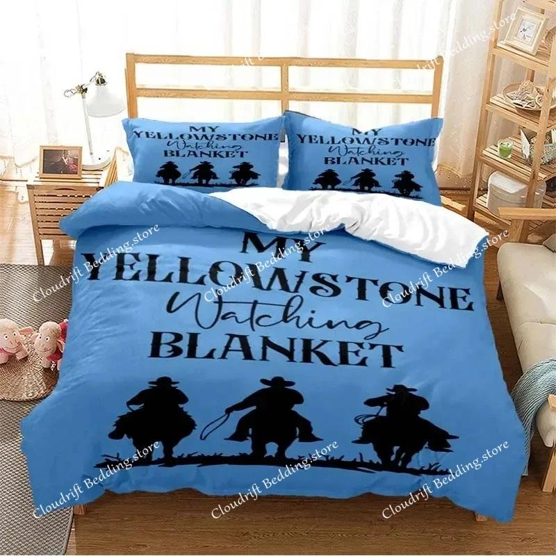 Yellowstone Fashion Set Biancheria da Letto con Stampa Digitale Copripiumino Piumone Letto Singolo Twin Full Queen Ragazzi Bambini Ragazza Ragazzi Regalo