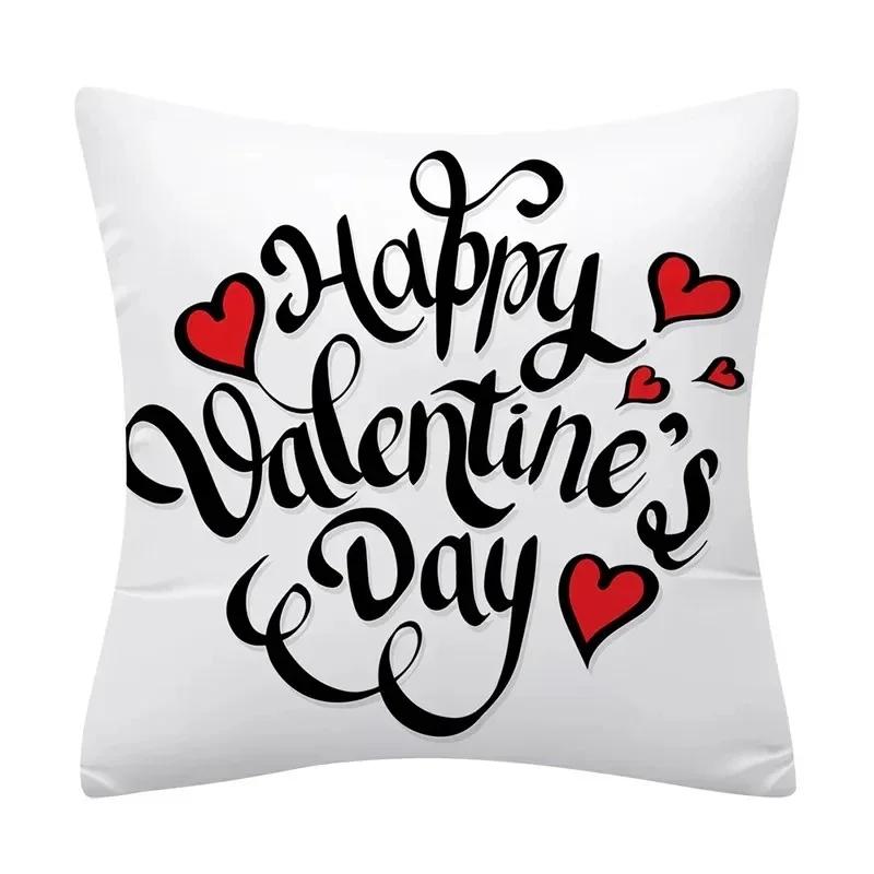 

Наволочка для домашнего декора Декор Валентин Буквы Любовь Принт Наволочка для подушки для дивана Дома Супермягкая Персиковая кожа Наволочка 45x45см 66x66cm