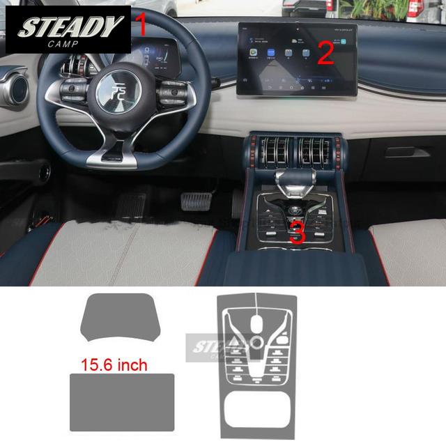 For BYD Atto 3 Yuan Plus   Car Interior Center Console Transparent TPU Protective Film Anti-scratc Accessories