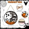 Welcome Door Sign Scary Halloween Door Hangings Ghost Pumpkin Front Door Hanger Round Halloween Wreath Decor for Home Party