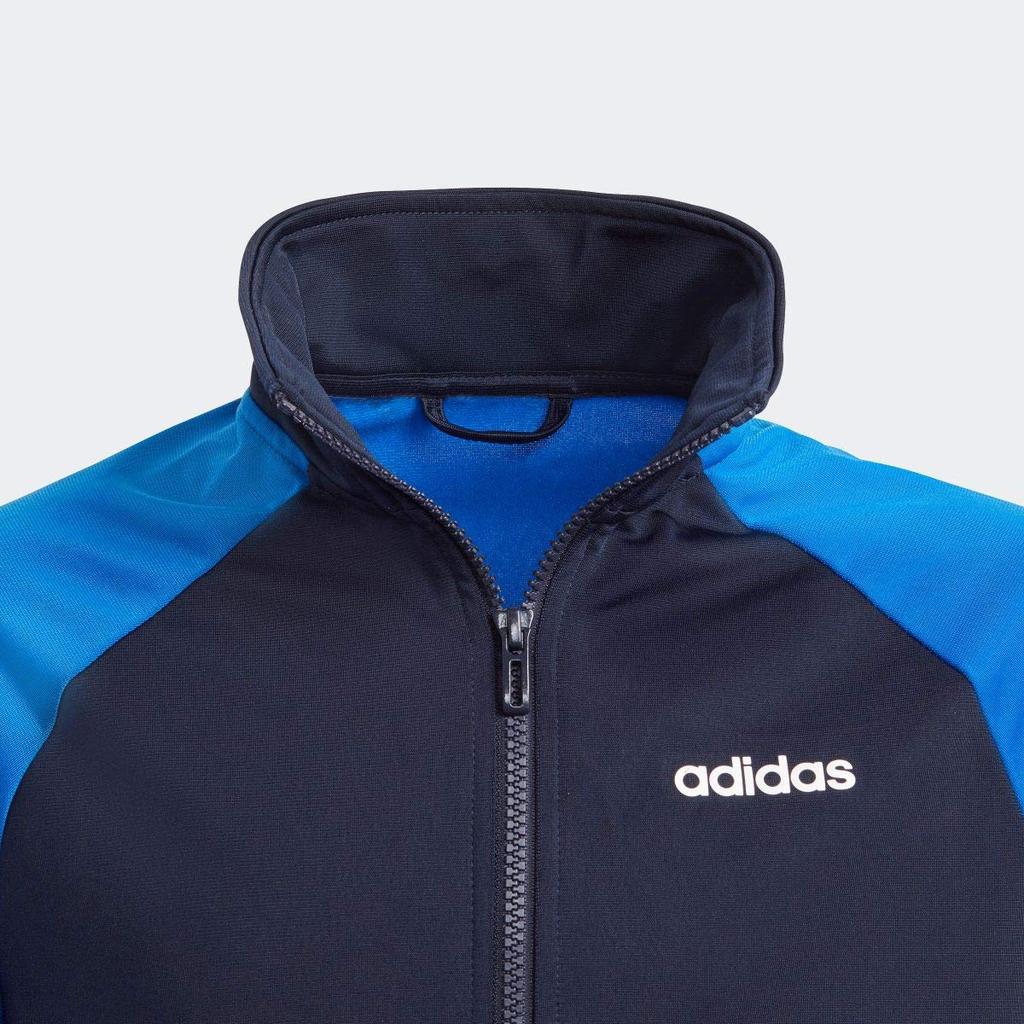 Adidas B ESSENTIALS Tricot Training Jacket and Pants Size 150 Legend Tracksuit, Jersey, Set, (145-155cm), FTN26, Ink/Blue