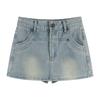 Unique Classic Versatile Youthful Skirt Pants Day High Waist Bustier Skirt Versatile A-line Package Hip Skirt Ladies Summer Fashion Denim Short Skirt