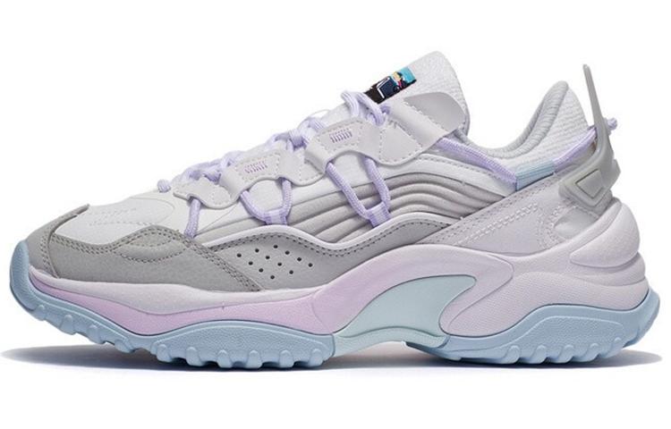Li Ning Aurora WindWalker V2 Амортизирующие Низкие Спортивные Повседневные Кроссовки Женские Бело-Серые AGCS016-2 35