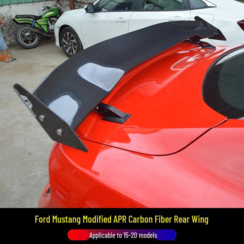 APR Style Carbon Fiber Rear Wing for 2015-2023 Ford Mustang - Modified Wind Deflector