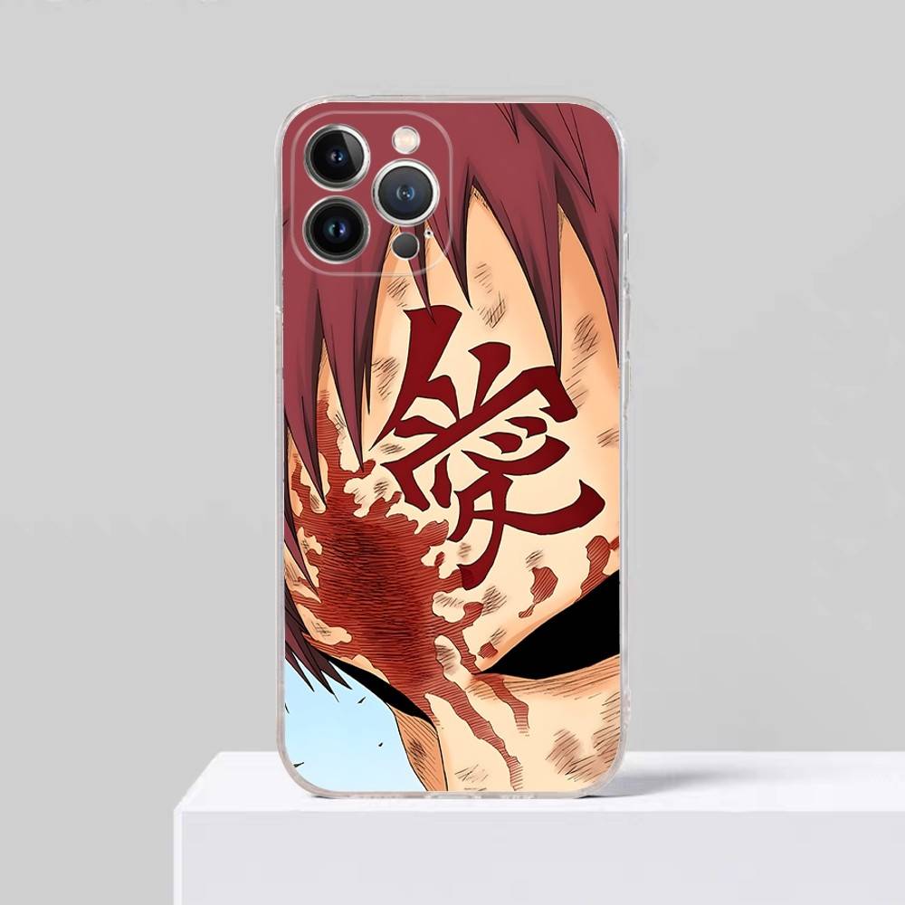 Anime Cartoon G-Gaara Phone Case For IPhone 17 16 15 Plus 14 13 Mini 12 11 Pro Max Soft Shell Cover