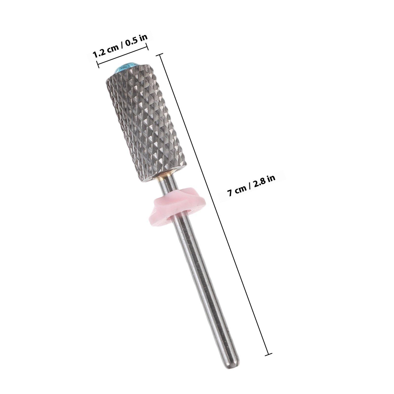 

Sturdy Metal Grinding Nail Drill Bit for Acrylic Nails Manicure Cuticle Remover Polish Clean Care Long Life Professional Use синій
