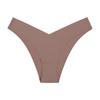 Plus Size Ice Silk Seamless Maternity V-Neck Low Waist One-Piece Sport Breathable Brazilian Panties