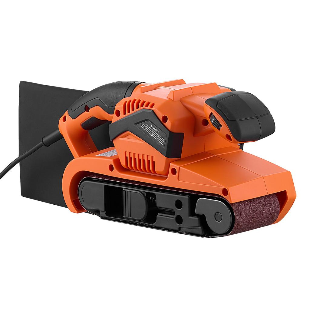 VEVOR 750W Belt Sander 7.6 x 53.3 cm Woodworking Belt Sander 6 Speeds 630-1200 FPM, 2-in-1 Handheld & Benchtop Sanding Machine with 2 Dust Bags