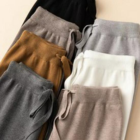 Women's 100% Wool Cashmere Cardigan Sweater - Korean Style, Round Neck, Loose Fit for Autumn/Winter