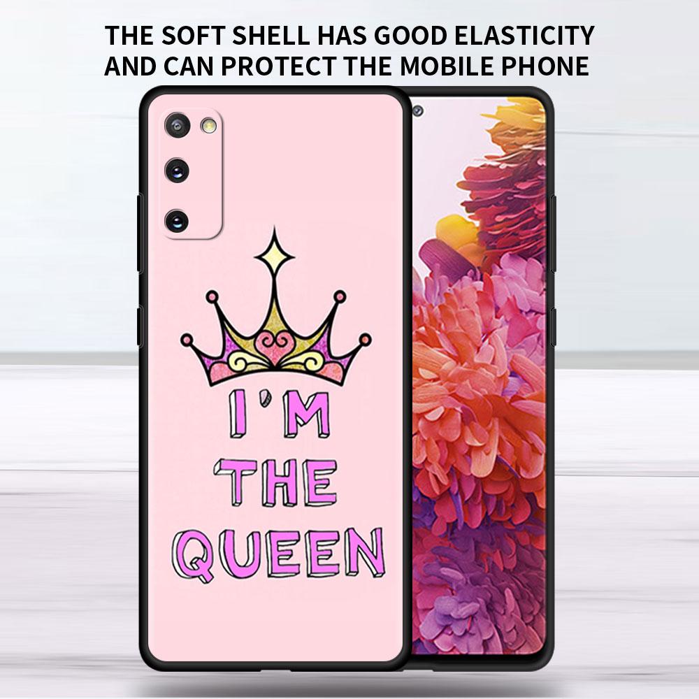 Soft Case For Samsung Galaxy Note 20 Ultra 10 Plus Lite A50 A70 A20 A40 A20e 9 8 A60 A10e Funda Phone Cover Princess Mom Queen