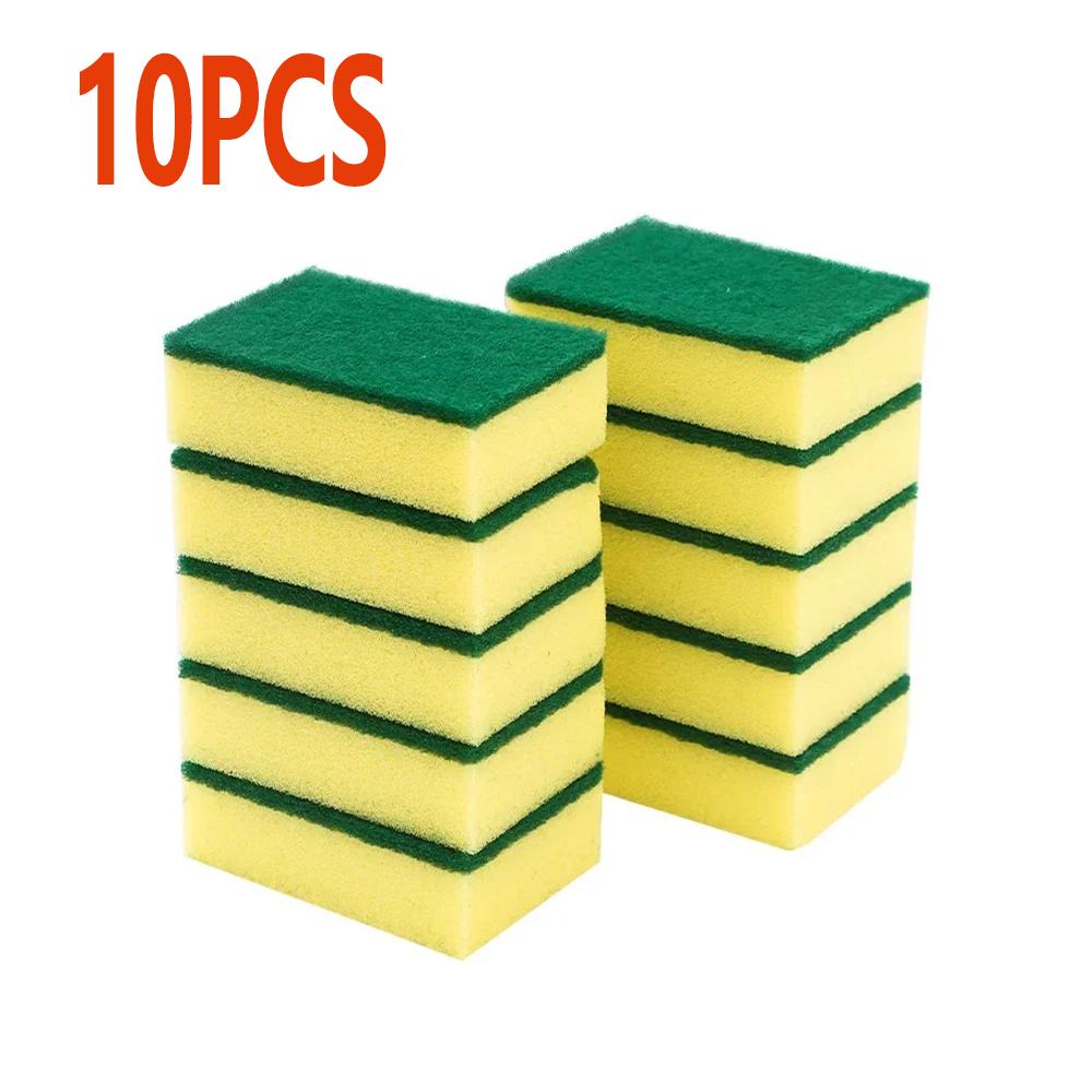 10/30 Pcs Kitchen Dishwashing Soft Sponge double-sided sponge magic cleaning pot rust sponge Highly Absorbent Clean Tools