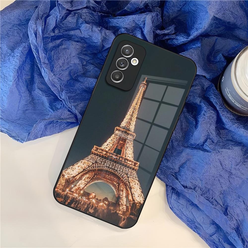 France Paris Eiffel Tower Phone Case for Samsung S25 S24 S30 S21 S23 S20 S22 Fe S10 E S9 Note 20 Pro Ultra Plus glass Cover