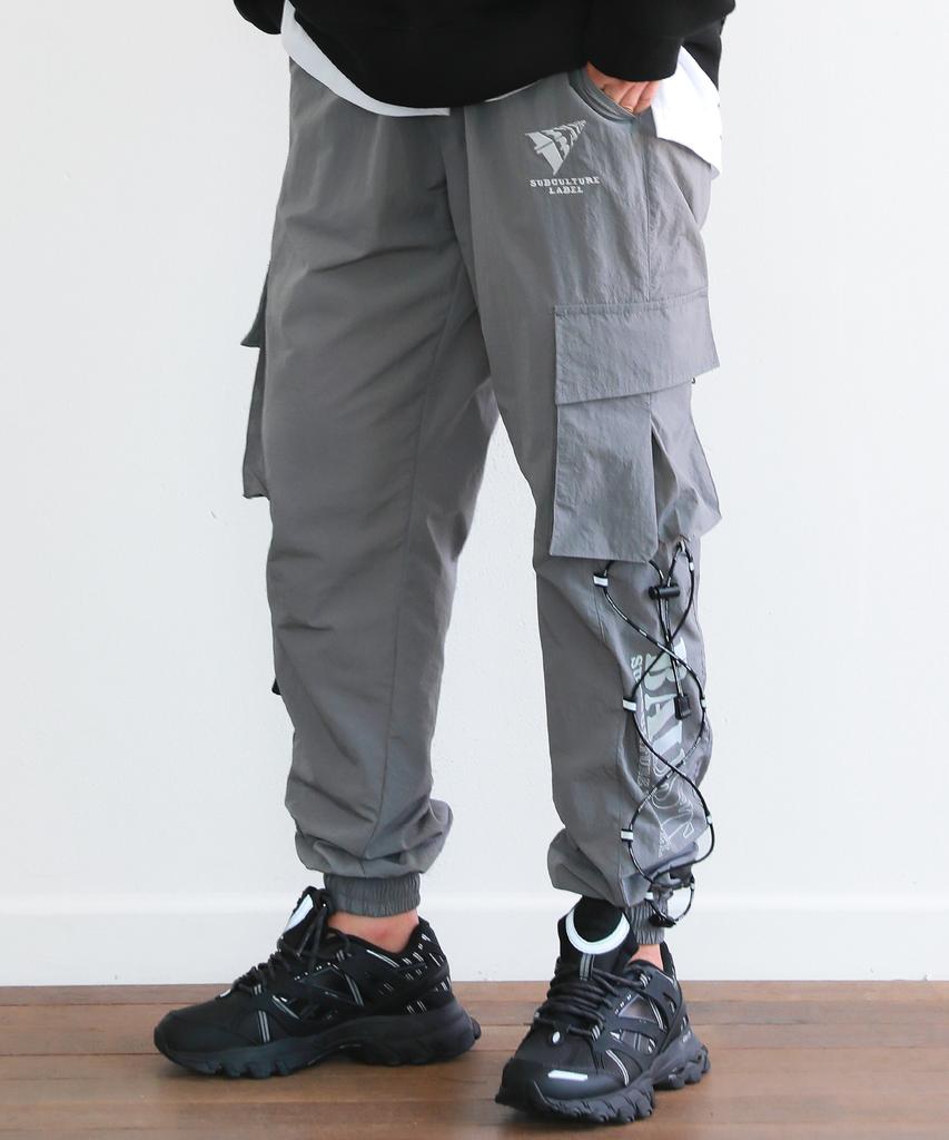 BAUST Logo String Active Cargo Pocket Jogger Pants [Gray]