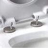 2pcs Screw Toilet Accessories Hardware Toilet Seat Hinges Top Close Soft Release Quick Fitting Heavy Duty Hinge Pair Hinge