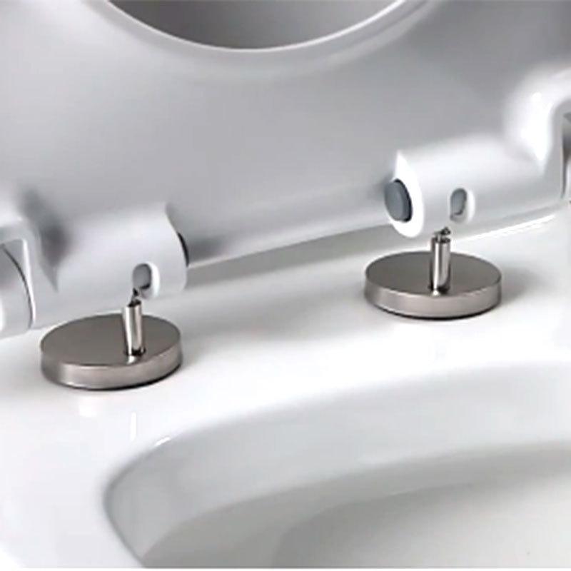 2pcs Screw Toilet Accessories Hardware Toilet Seat Hinges Top Close Soft Release Quick Fitting Heavy Duty Hinge Pair Hinge