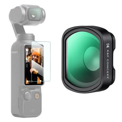 Concept Macro Lens 10X Lens Filter for DJI OSMO Pocket Magnetic Easy To AGC Optical 28 Layer Nano Waterproof and Stain Resistant K&F 3, Close-up
