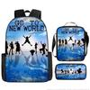 Animation ONE PIECE schoolbag three-piece play peripheral backpack large capacity middle school student outdoor campus computer bag