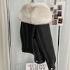 Winter New Imitation Fur Imitation Fox Fur Collar Fur Integrated Pu Leather Women's Clothing Large Size Leather Jacket