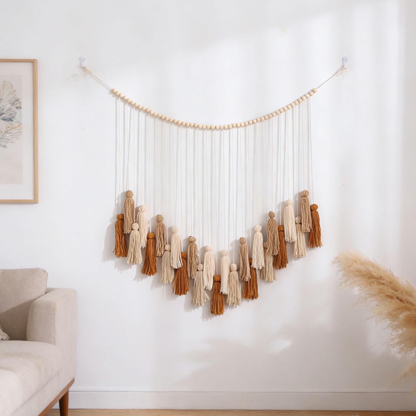 

Bohemian Handwoven Tapestry Wall Hanging for Living Room/Bedroom коричневый