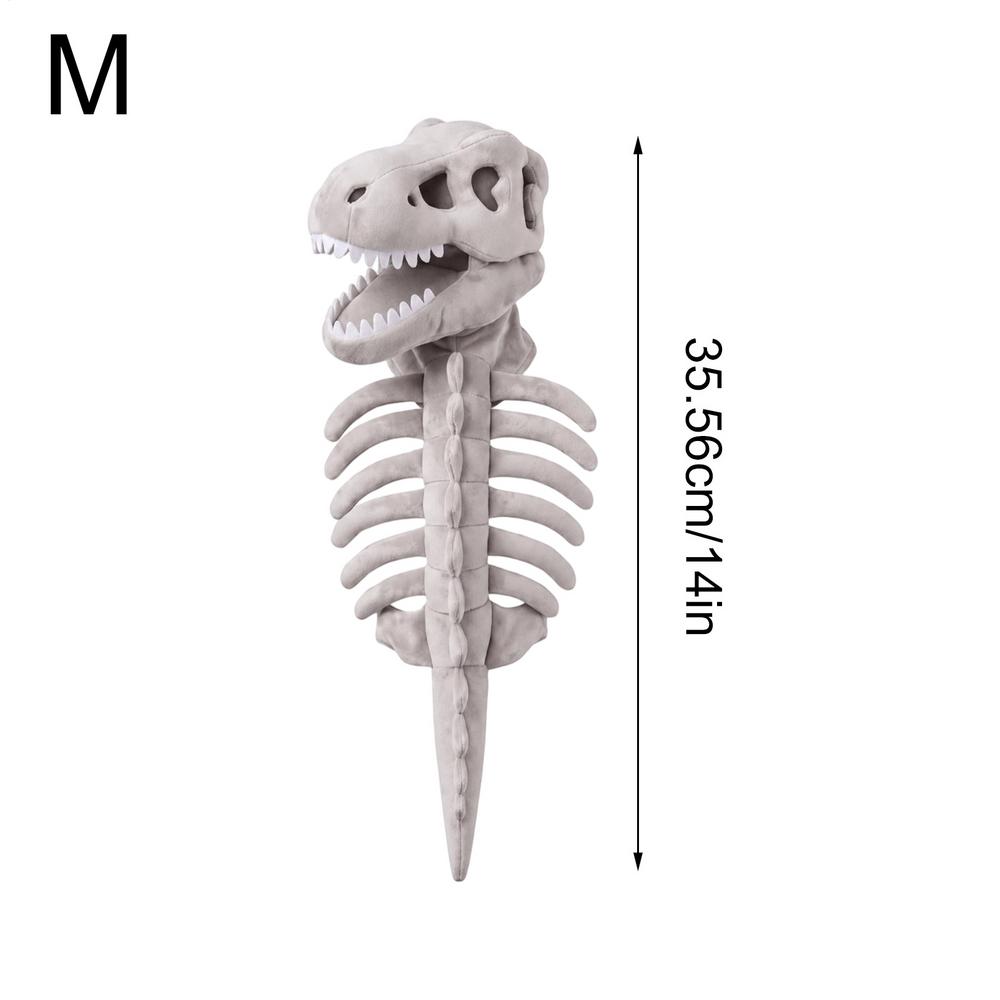 Pet Dinosaur Costume Plush 3D Skeleton Outfit Dress Up Prop Halloween Pet Costume For Puppy Kitten Daily Birthday Party Festival