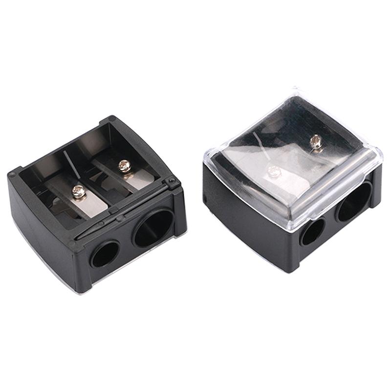 1PC Double Holes Lipstick Pencil Sharpener For Eyebrow Lip Liner Eyeliner Pencil