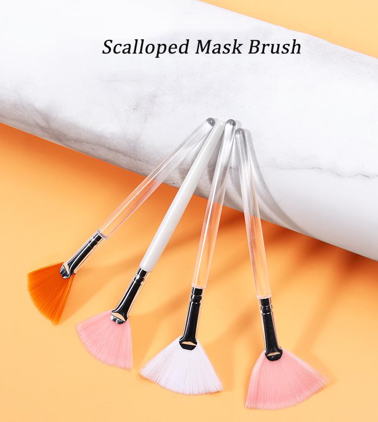 DIY Fan Brush Facial Mask Brush Soft Portable Makeup Brush Face Applicator Practical Beauty Make Up Tool For Women And Girls