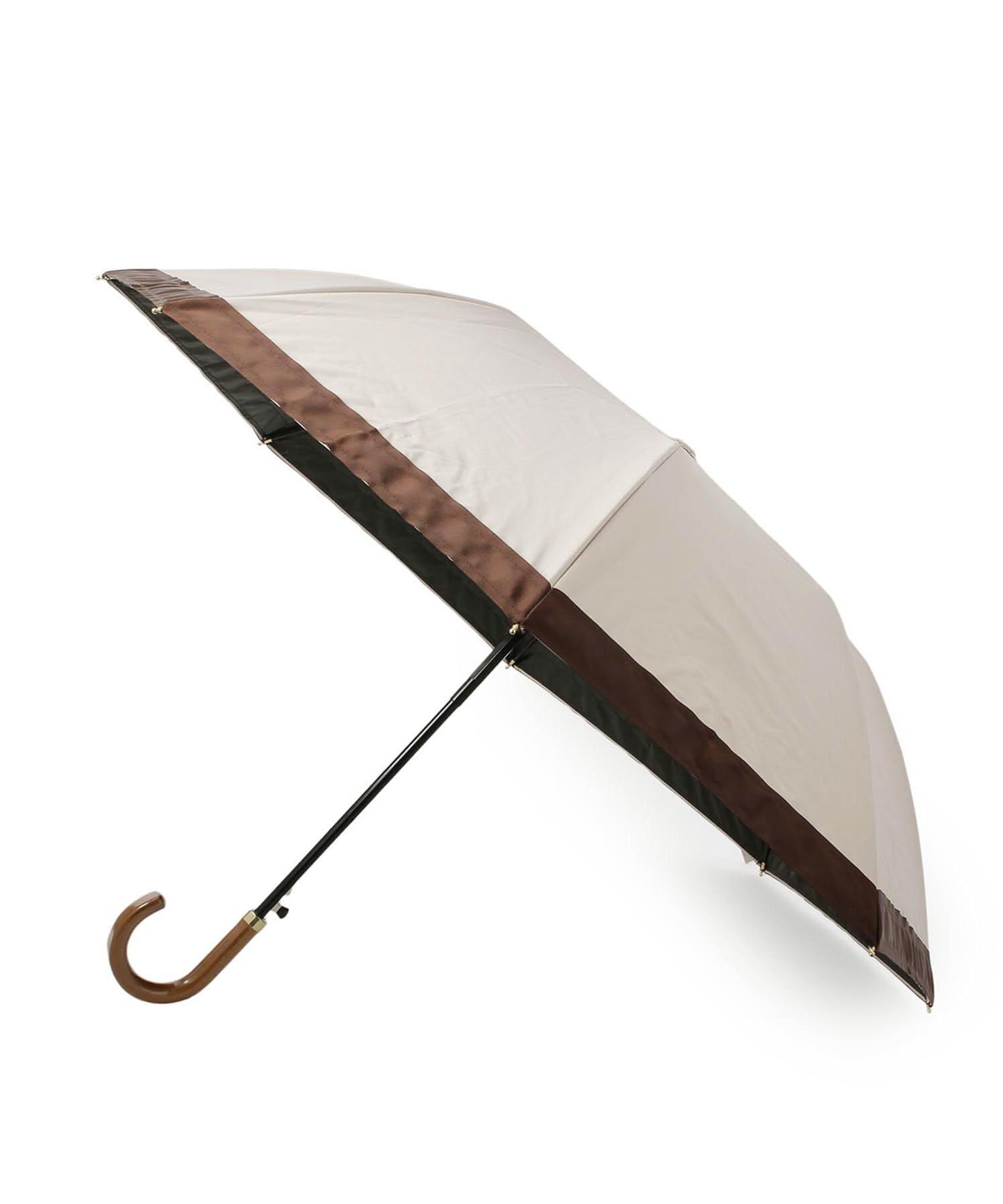 

D Folding Grosgrain Light Beige Free Size ITS DEMO Umbrella, Jump, Women s, (051), (P9432690)