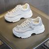Sportliche Dad-Schuhe mit dicker Sohle für Damen, atmungsaktives Mesh, neu, Sommer, dünn, vielseitig, Rock, Strass, Freizeitschuhe