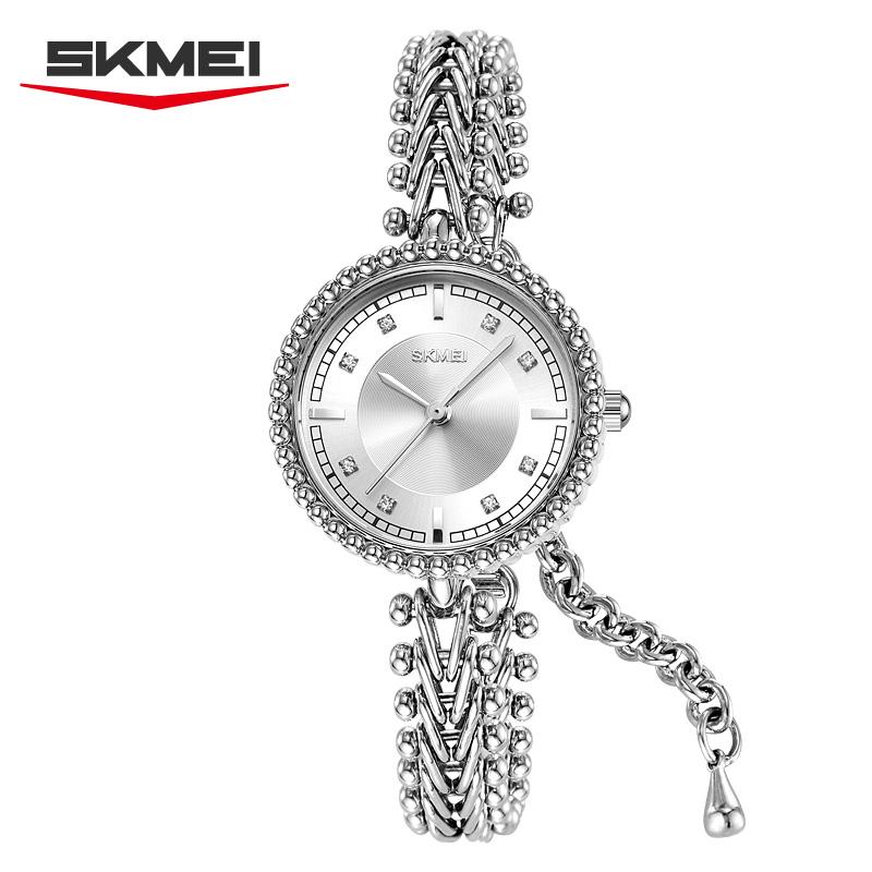 

Skmei Кварцевые часы для женщин Водонепроницаемость 3 бар Дата Нержавеющая сталь Деловой Модный Повседневный Женские часы 2548