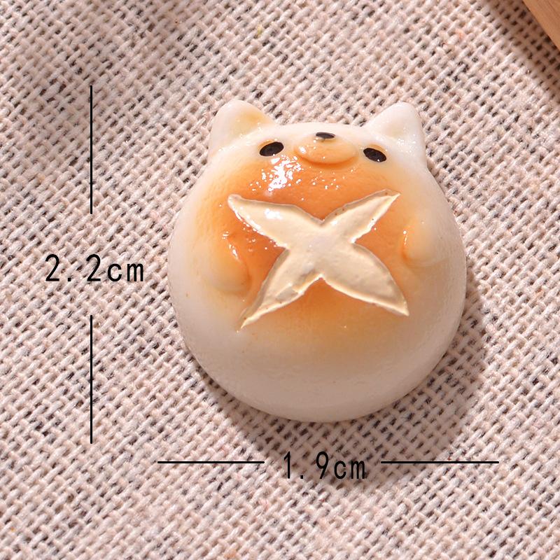 *Creative Dogs Bread Donuts Figurines Miniature Fashion Kitchen Food Toy Desktop Car Ornament DIY Decoration Accessories Gifts